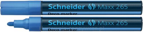 Marker Kredowy Schneider Maxx 265 Deco, Okrągły, 2-3 Mm, Jasnoniebieski