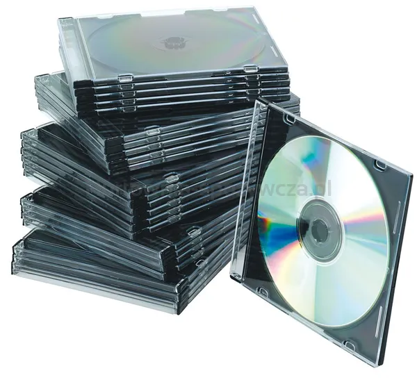 Pudełko na płytę CD/DVD Q-CONNECT, slim, 25szt., przeźroczyste