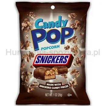 Cookie Pop Popcorn w polewie cukierniczej z kawałkami batona Snickers 28 g