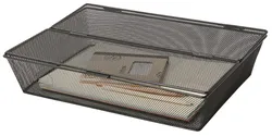 Pojemnik Na Dokumenty Q-Connect Office Set, Metalowy, A4, Zamykany, Czarny