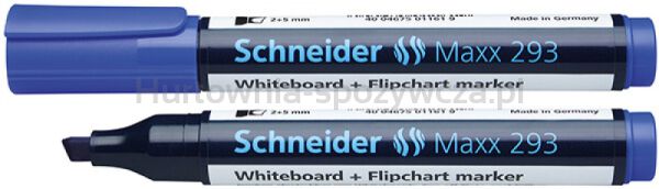Schneider Marker do tablic Maxx 293, ścięty, 2-5mm, niebieski 