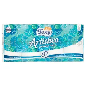 Foxy Papier Toaletowy Artistico 8 Rolek Biały