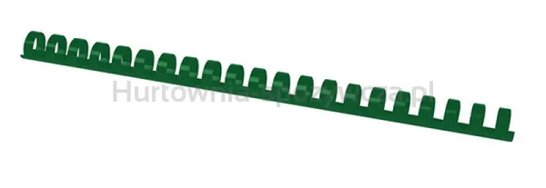 Grzbiety do bindowania OFFICE PRODUCTS, A4, 14mm (125 kartek), 100 szt., zielone