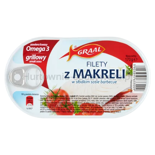Graal Filety Z Makreli W Słodkim Sosie Barbecue 170G 