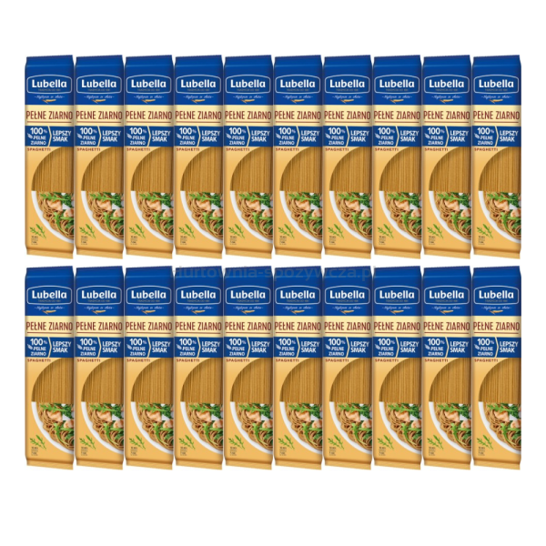 Lubella Makaron Pełne Ziarno Spaghetti 400 G x 20 sztuk