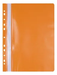 Office Products Skoroszyt, Pp, A4, Miękki, 100/170Mikr., Wpinany, Pomarańczowy