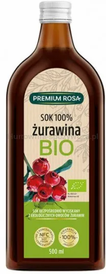 Żurawina Sok 100% Bio B/C 500 Ml