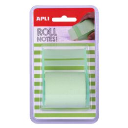 Apli Bloczek samoprzylepny w rolce, 50mmx8m, blister, pastelowy zielony 