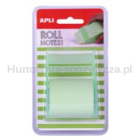 Apli Bloczek samoprzylepny w rolce, 50mmx8m, blister, pastelowy zielony 