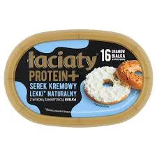 Łaciaty Serek śmietankowy Protein naturalny 135g lekki