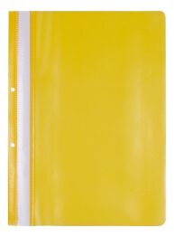 Office Products Skoroszyt, PP, A4, 2 otwory, 100/170mikr., wpinany, żółty 