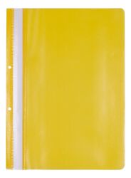 Office Products Skoroszyt, PP, A4, 2 otwory, 100/170mikr., wpinany, żółty 