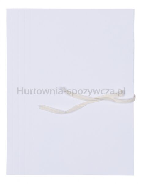 Teczka archiwizacyjna wiązana OFFICE PRODUCTS Budget Pro, 50mm, karton, biała wewn., A4, 250gsm, 3-skrz., biała