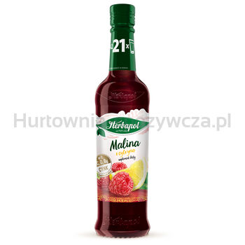 Herbapol Syrop Owocowy O Smaku Malina Z Cytryną Z Witaminą C, D, B6 I Cynk, 420Ml