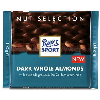 Ritter Sport Czekolada Gorzka Z Całymi Migdałami 100G