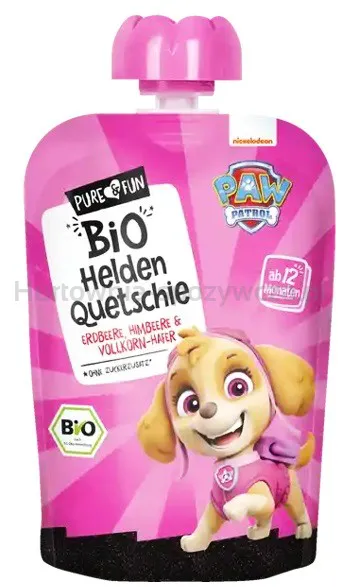Przecier Truskawka- Malina Z Owsem Bio 100 G Psi Patrol- Skye