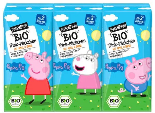 Napój Jabłko- Gruszka Bio 3 X 200 Ml Świnka Peppa