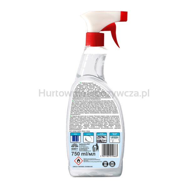 Płyn do mycia szyb PUCEK, z alkoholem, 750ml - 2