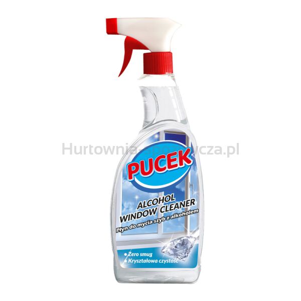 Płyn do mycia szyb PUCEK, z alkoholem, 750ml