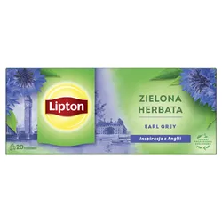 Lipton Herbata zielona, Earl Grey, 20 torebek