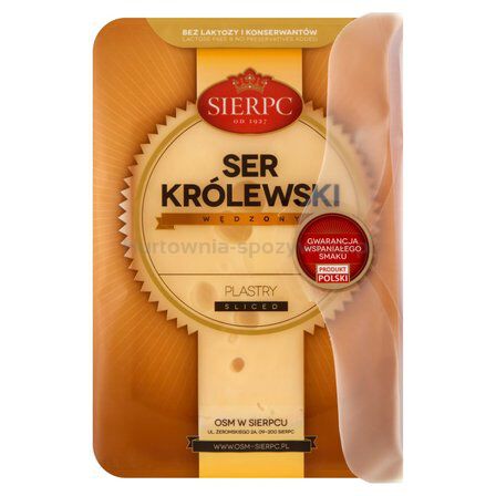 Sierpc Ser Królewski Wędzony Plastry 135G