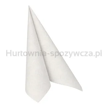 Serwetki, "ROYAL Collection", składane w 1/4, 40 cm x 40 cm, białe, "Casali", 50 szt.