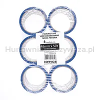 Taśma pakowa OFFICE PRODUCTS, 48mm x 50y, 36mic, EAN na 1szt., niebieska - 2