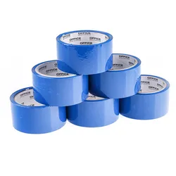 Taśma Pakowa Office Products, 48Mm X 50Y, 36Mic, Ean Na 1Szt., Niebieska