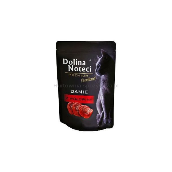 Dolina Noteci Premium Mokra karma dla kotów sterylizowanych danie z wołowiny 85g