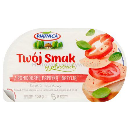 Serek Twój Smak Papryka I Pomid Plastry 150 G Osm Piątnica