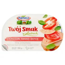 Serek Twój Smak Papryka I Pomid Plastry 150 G Osm Piątnica