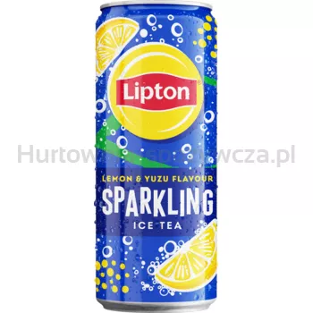 Lipton Lemon & yuzu sparkling ice tea 330 ml kaucja