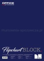 Office Products Blok do flipchartów gładki, 58,5x81cm, 50 kart., biały 