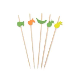 Patyczki Koktajlowe Owoce, 12 Cm, 50 Sztuk, Green Heaven