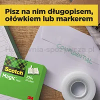 Taśma Biurowa Scotch® Magic™ (810), Matowa, 19Mm, 33M - 5