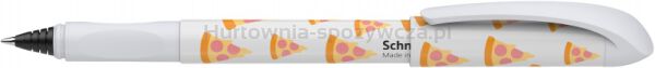 Pióro kulkowe SCHNEIDER Voice, M, pizza lover, szare - 4