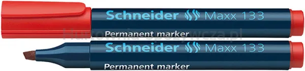 Schneider Marker Permanentny Maxx 133, Ścięty, 1-4Mm, Czerwony 