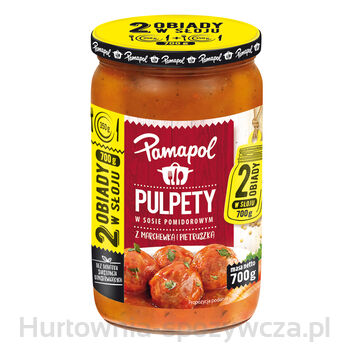 Pulpety W Sosie Pomidorowym Z Marchewką I Pietruszką 700G - Dwa Obiady W Słoju Pamapol