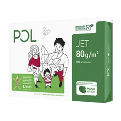 Papier Ksero Pol Jet A4 Klasa A 80G/M2 500 Arkuszy