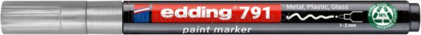Marker olejowy e-791 EDDING, PCR, srebrny - 2