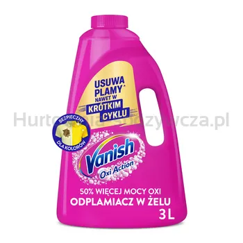 Vanish Oxi Action Pink odplamiacz w Żelu 3l