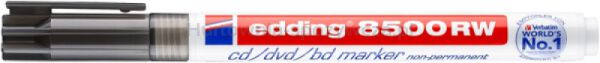 Marker do płyt CD/DVD/BD e-8500 RW EDDING, zmywalny, 1 mm, czarny - 2