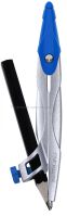 Cyrkiel metalowy KEYROAD, w etui, z ołówkiem, pakowany w display, mix kolorów - 5