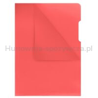 Obwoluta DONAU typu L, PP, A4, krystal, 180mikr., czerwona