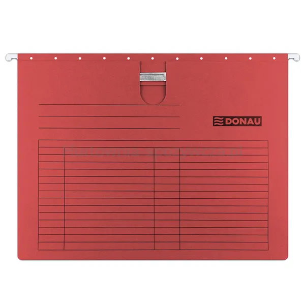 Donau Teczka zawieszkowa z wąsem, A4, 230gsm, czerwona 
