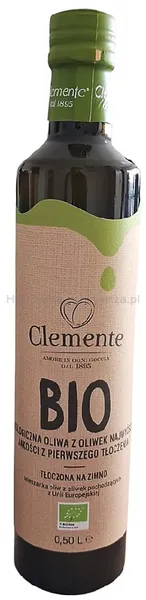 Clemente Oliwa z Oliwek extra virgin 100% UE BIO 500 ml