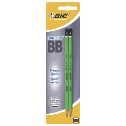 BIC ołówek Criterium drewniany grafitowy BB bez gumki blister 2 szt.
