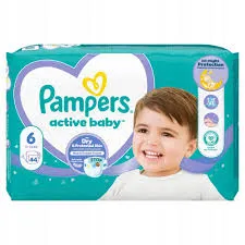 Pampers Active Baby Rozmiar 6, 44 Pieluszki, 13-18 Kg