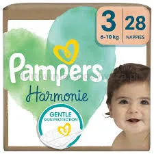 Pampers Harmonie Baby Pieluszki, rozmiar 3, 28 sztuk, 6kg-10kg