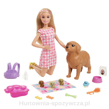 Barbie Narodziny piesków Zestaw + lalka
